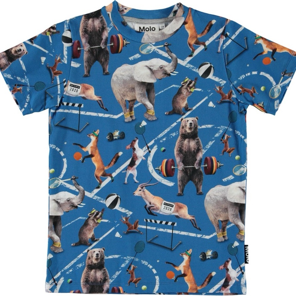 Molo short sleeve T-shirt animal sports